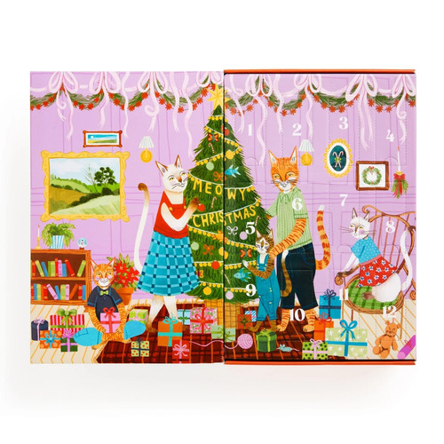 Meowy Weihnachten 12 Tage Puzzles 500 Stück Countdown Puzzle Galison Neu - Bild 2 von 6