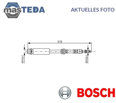 1 987 476 993 BREMSSCHLAUCH BREMSLEITUNG VORNE LINKS RECHT BOSCH NEU