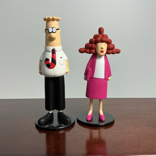 Dilbert PVC Mini Figur Set (6) Boss Catbert Dogbert Alice Wally Scott Adams - Bild 2 von 8