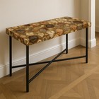 Petrified Wood Dining Table – Natural Stone Bar Counter Slab – Luxury Furniture