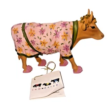 VTG 2000 Retired Cow Parade Figurine "Early Show" #9129 with Tag & Box, VGUC