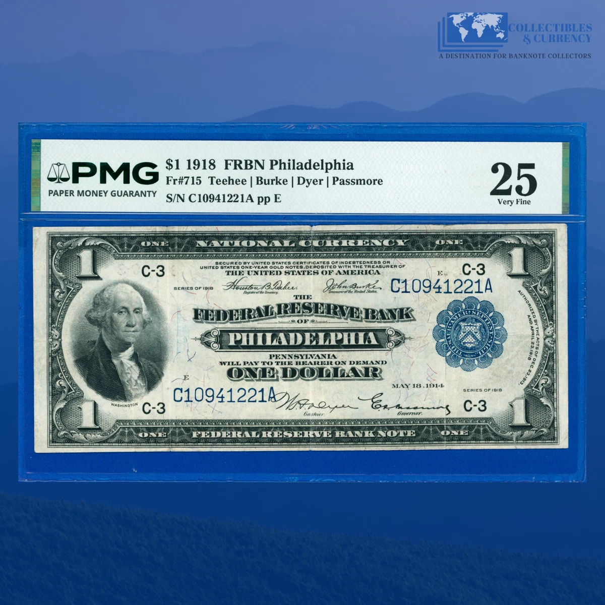 PMG $1 1918 Year US Federal Reserve Large Notes for sale | eBay