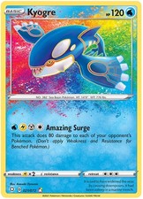 Lightly Played, English Pokemon Holo Kyogre - 021/072 - Amazing Rare SWSH - Shin
