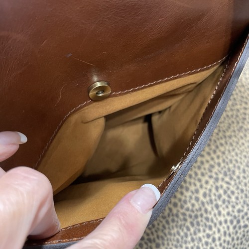 Patricia Nash ARLIA XL Zip Tote Cognac Vintage Distressed Leather Dust Bag EUC - Picture 7 of 12