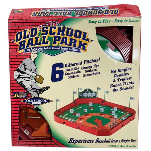 Old School Ball Park Baseball Pinball Tabletop Game Old School Sports 2001 MINT - Picture 4 of 5