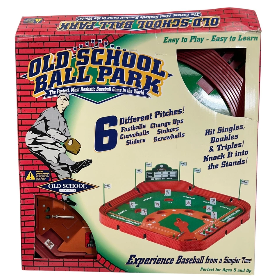 Old School Ball Park Baseball Pinball Tabletop Game Old School Sports 2001 MINT - Image 4 of 4