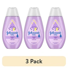 (3 pack) Johnson's Baby Bedtime Bath, Relaxing NaturalCalm Aromas, 3.4 fl. oz