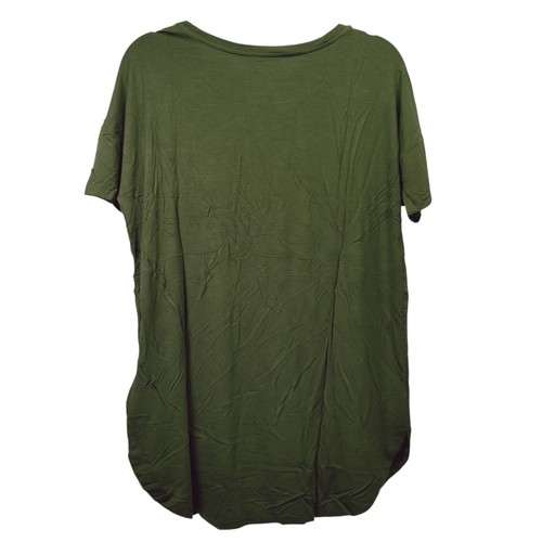 Daily Ritual Damen Jersey Kurzarm Drop-Shoulder U-Ausschnitt Tunika Grün M - Bild 2 von 11