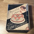 Vintage Aluminum Cake Decorator, Beautiful Cakes, Cake Decorator Kit 1950s, Orig