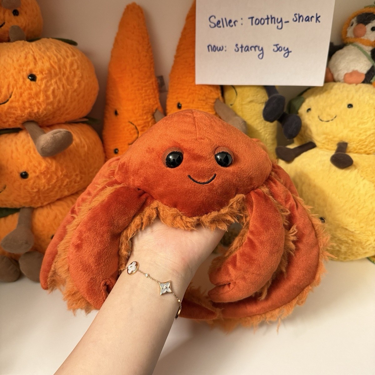 Jellycat Spindleshanks Crab BNWT - Retired & Rare - 100% Authentic