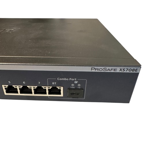 NETGEAR M/N XS708E 8-portowy 10-gigabitowy przełącznik Prosafe Plus - Zdjęcie 2 z 3