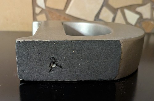 Silver Painted Resin "D" Initial - Picture 4 of 4