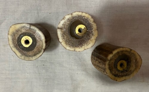 3 echte natürliche Geweih Schubladenknöpfe Ziehen - Bild 6 von 6