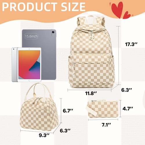 School Backpacks for Teen Girls Lightweight Elementary Middle Backpack Bookba... - Picture 2 of 9
