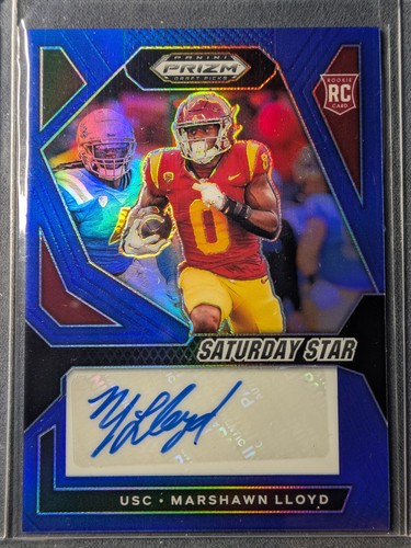 MarShawn Lloyd 2024 Panini Prizm Draft RC Blue Prizm/149 Saturday Star Auto - Picture 1 of 2