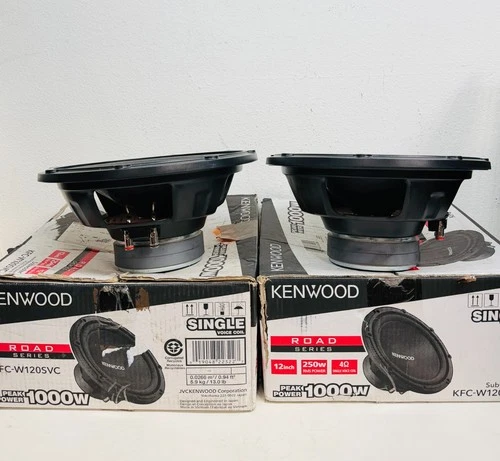 (PAIR) Set of 2 Kenwood KFC-W120SVC 12” Subwoofer 1000W Peak 4 Ohm - 2-Pack