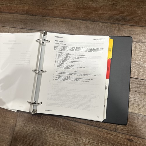 Cessna Citation V, Model 560 Pilot's Operating Manual 1995 Revision 5 - Picture 7 of 11