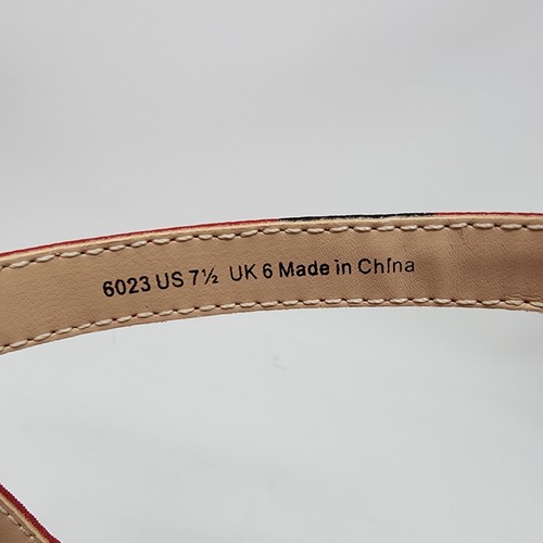 CAbi Siren Leopardenmuster Sandalen rot schwarz pink Damengröße 7,5 2"-Absatz - Bild 11 von 11