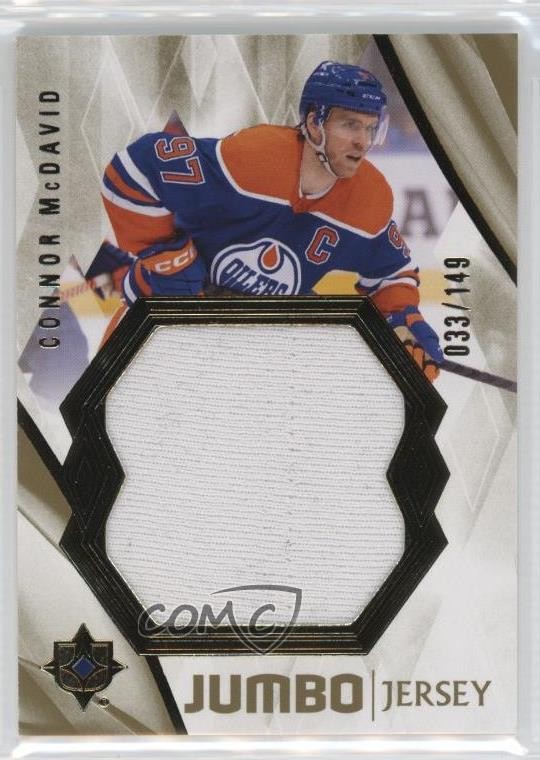 2023-24 Upper Deck Ultimate Collection Jumbo Jersey 33/149 Connor McDavid #1