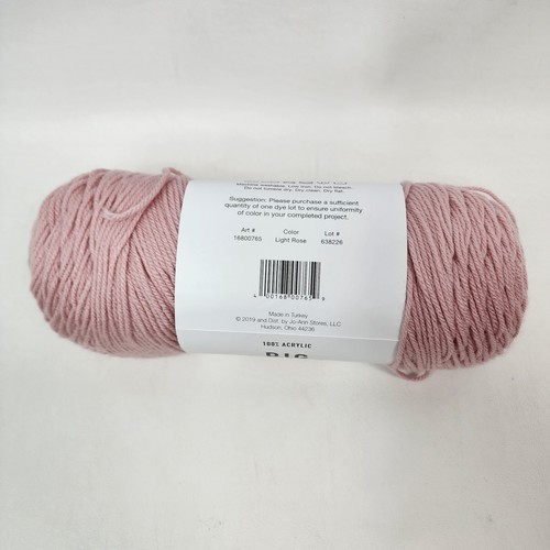 Big Twist Value Yarn Lot Set Of 3 Light Rose Each 380 Yards 6 Ounces Weight #4 - Picture 6 of 14
