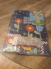 Vintage? HomeTrends Vinyl Flannel Back Tablecloth 58X70" Oval Floral Trees New