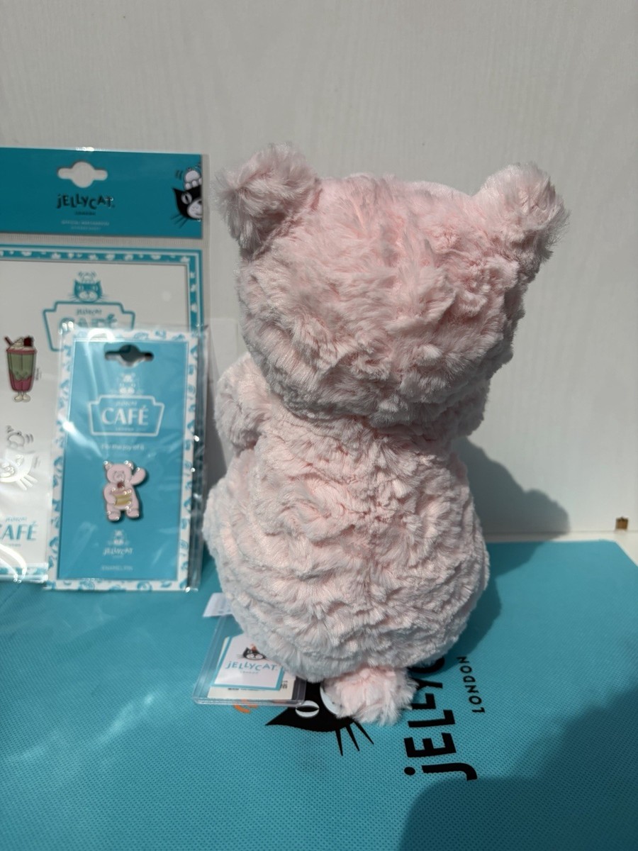 Jellycat Shanghai exclusive leola bear with strawberry cake bnwt