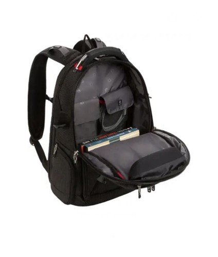 SwissGear - Sac à dos pour ordinateur portable Commander USB ScanSmart - Noir à pois - Photo 9/14