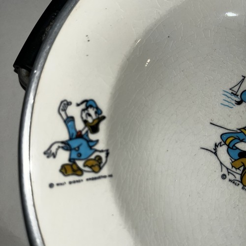 2 Cormar Dutch Ceramic/Aluminium, 1960’s Walt Disney Baby Warming Plates Rare - Bild 15 von 20