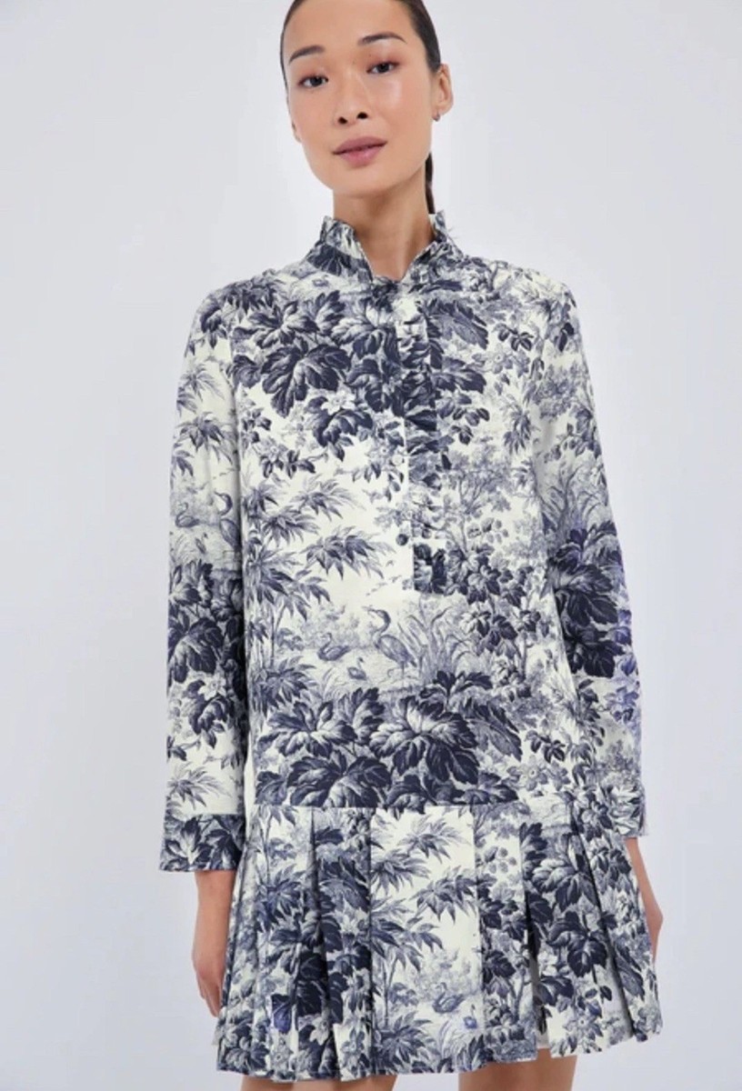 tuckernuck blue toile dress TUCKERNUCK Tnuck Beach Cornflower Blue Cote