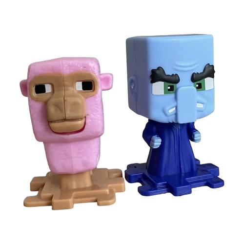 3 Mcdonald’s Minecraft Película 2025 Happy Meal Juguete Azul Evoca Rosa Oveja Esqueleto - Imagen 7 de 9