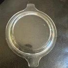 Vtg REPLACEMENT Handled PYREX COVER / LID 680-C-23 clear glass 4” interior rim,