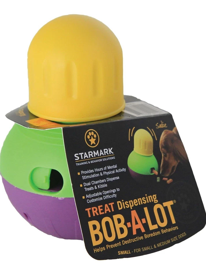 Starmark Treat Dispensing Bob-a-Lot Dog Toy For Small Medium Pets, Small - Image 3 of 4