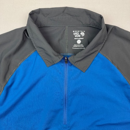 Mountain Hardwear Poloshirt Herren L Quarter Zip Kurzarm Outdoor Wandern - Bild 2 von 6
