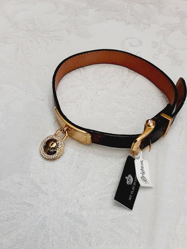 Bracciale Brighton Wrap Love Locks My Flat London girocollo in pelle ghepardo - Foto 8 di 16