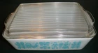 Vintage Pyrex 503 Covered Refrigerator Dish 1 1/2 Qt Amish Butterprint *READ*