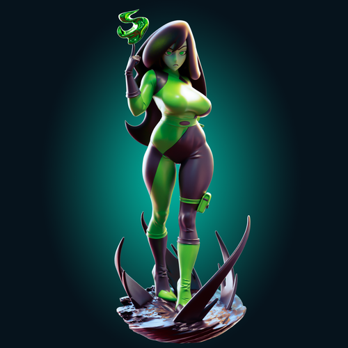 Officer Rhu Shego 8 inch 1/8 scale anime figure unpainted DIY kit - Picture 2 of 48