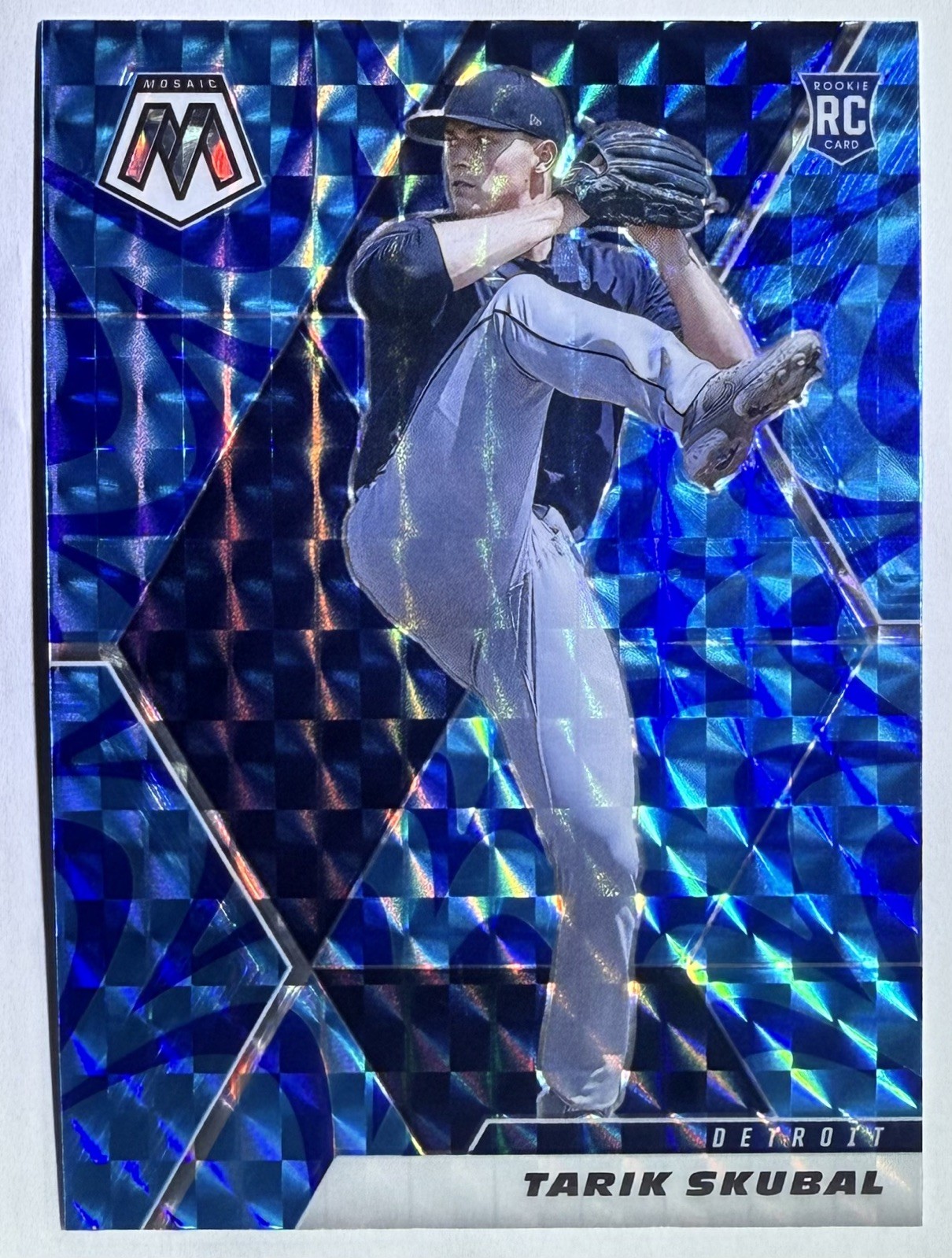 Tarik Skubal 2021 Panini Mosaic Reactive Blue Mosaic Prizm (RC) #246 Tigers 🔥🔥