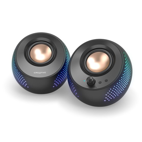 Pebble X 2.0 USB-C Computer Speakers with Customizable RGB Lighting, Bluetoot... - Picture 1 of 5