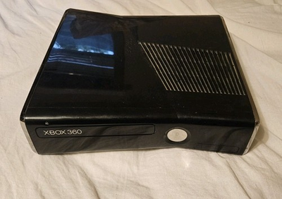#ad Xbox 360 Slim Model 1439 Black Parts Only Console $24.88