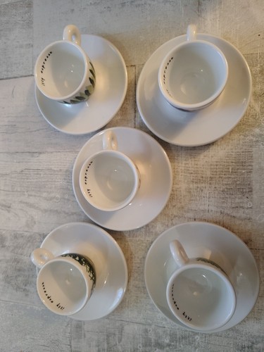 (5) 2000 Francis Ford Coppola Illy Espresso Cups and Saucers Set Of 5 - Picture 22 of 22