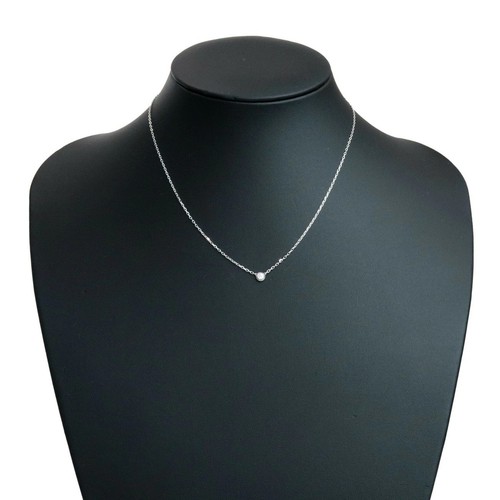 Collar Cartier Diamantes Légers de Cartier (Diamour) SM 18K Oro Blanco Usado - Imagen 7 de 8