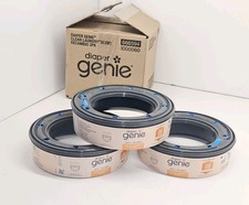 Lot of 3 Diaper Genie Refills Clean Laundry Scent Newborn Size For Pails
