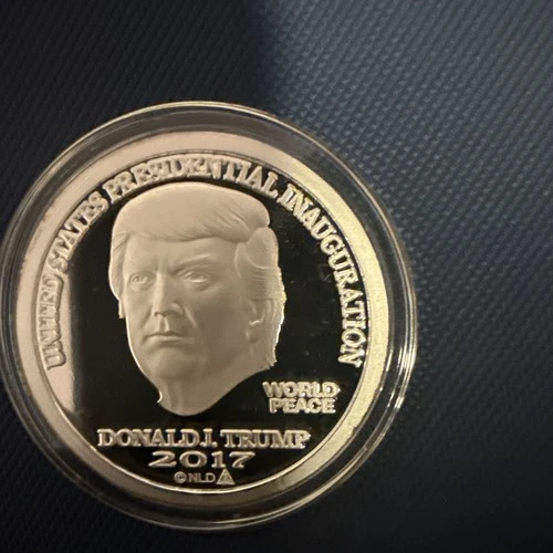 2017 NORFED Trump Dollar MAGA 1 oz Silver 999 Capsuled Proof-Like BU Round