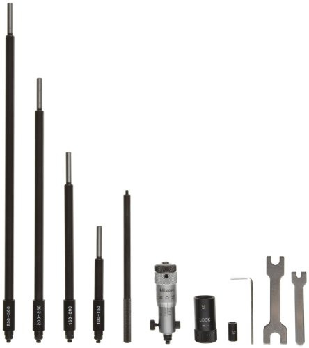 Mitutoyo 141-206 Vernier Inside Micrometer  Interchangeable Rod Type  50-300mm