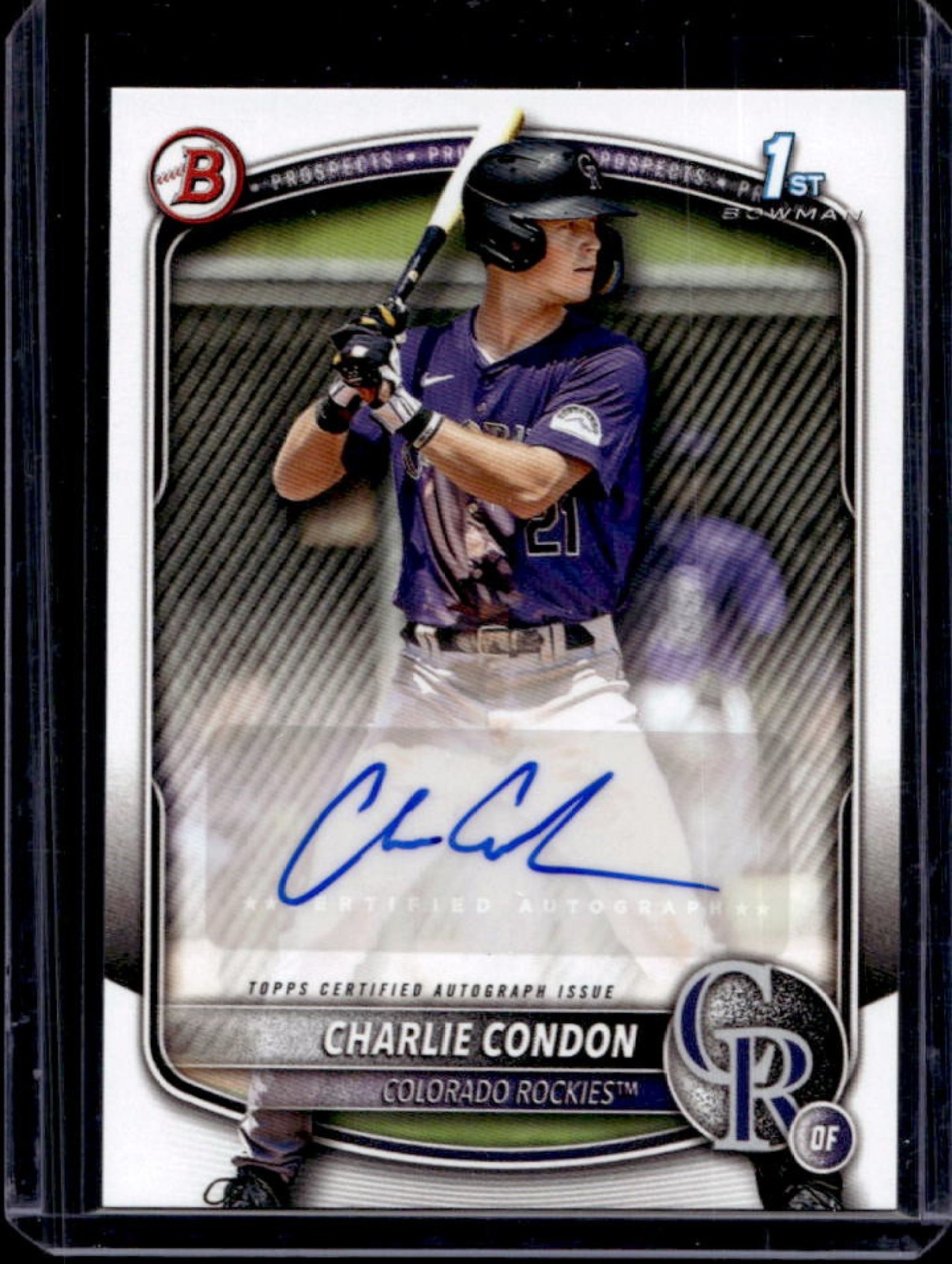 2025 Bowman Charlie Condon Auto 1st #BPA-CC Rockies