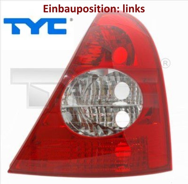 TYC 11-0232-01-2 Heckleuchte Links RüCklicht Hecklicht RüCkleuchte-image