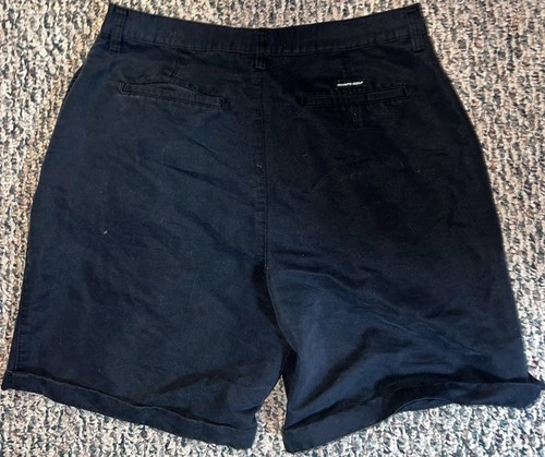 Short de golf Chaps avec poches noir homme taille 33 W bon état !!! 🍀 - Photo 10/13