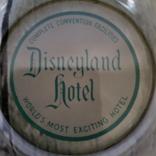 Rare Vintage 1960's Disneyland Hotel Smoked Glass Ashtray 4.25" - Picture 4 of 7