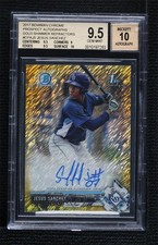 2017 Bowman Chrome Gold Shimmer Refractor /50 Jesus Sanchez #CPA-JS BGS 9.5 Auto