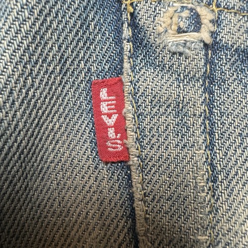 Vintage Levis Jeans Men 29x36 Blue 702 Big E LVC Selvedge Buckle Back Patches - Picture 6 of 13